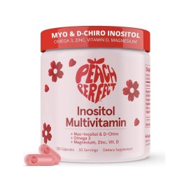PEACH PERFECT Inositol Multivitamin happy ovies 120 capsules PCOS