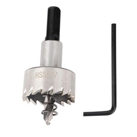 27 mm HSS Drill Hole Saw Cutter, Heavy Duty Tool Set for Iron, Aluminium Alloy, Plastic and Wood, 8 mm Shaft