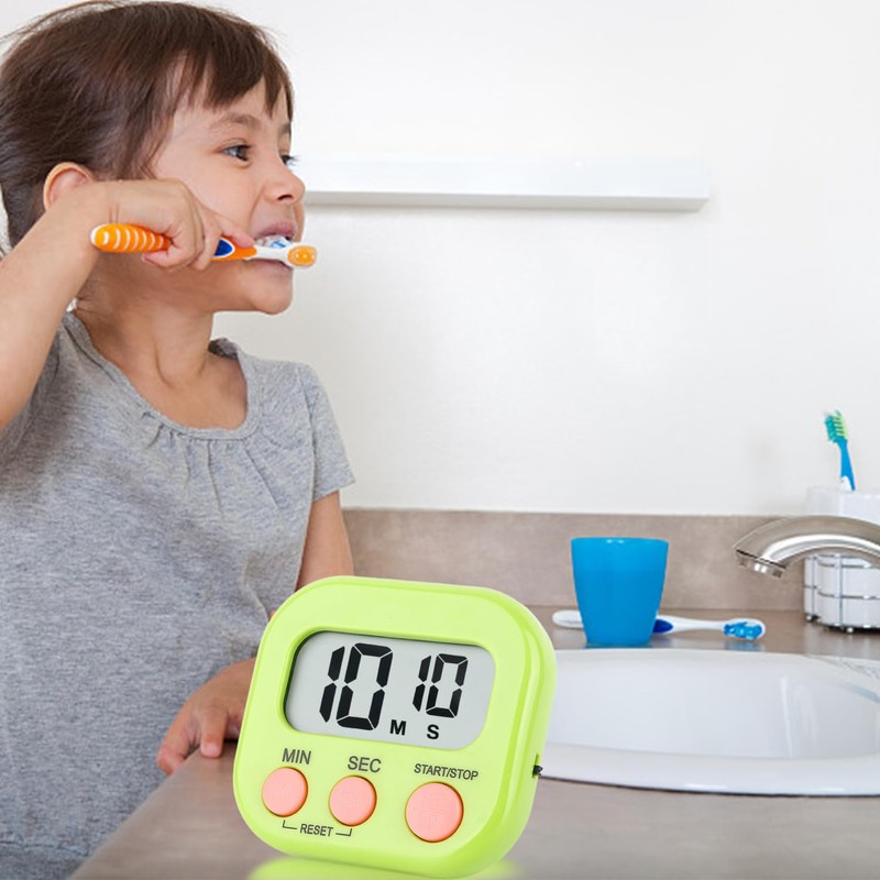 4 Multifunctional Timers, Kitchen Cooking, Children's Teeth Cleaning, Egg Timer,