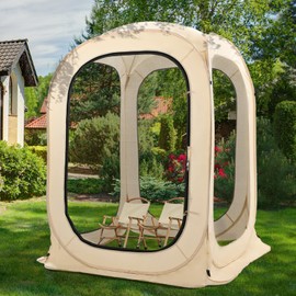 LILYPELLE Screen House Tent Pop-Up, Portable Screen Room Canopy Instant Screen Tent Outdoor Camping Tent with Carry Bag for Patio, Backyard, Deck & Outdoor Activities