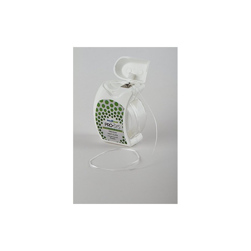PRO-SYS® Premium Mint Dental Floss, Shred-Resistant, Removes Plaque & Food,