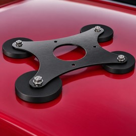 Magnetic Mount for Starlink Mini Vehicle Roof Installation - Compact Stainless Steel Base with Four Magnets