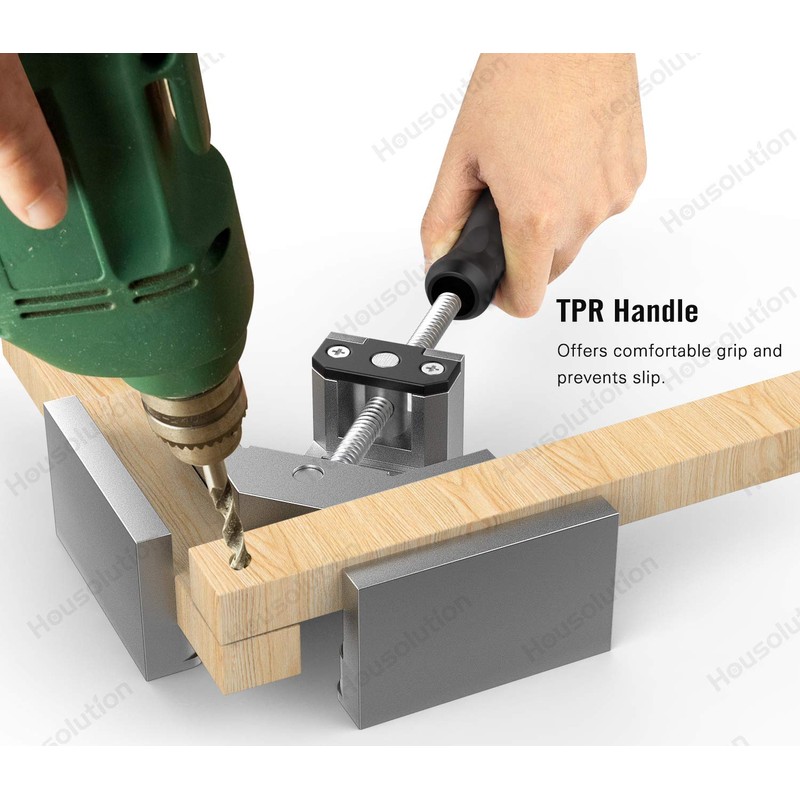 Housolution Right Angle Clamp, [2 PACK] Single Handle 90° Aluminum