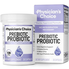 Physician's Choice Prebiotic-Probiotic with 10B CFUs & Prebiotic Inulin - Powerful PrePro to Support Digestion, Gut & Immune Health for Men & Women