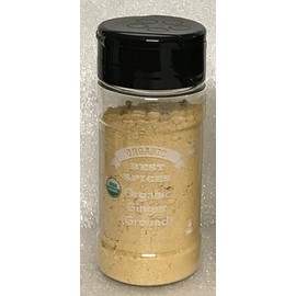 Best Spices Organic Ginger (ground) 1.6 oz (45g) USDA and CCOF certified and packed in USA