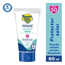 Protector Solar Banana Boat Mineral Sensitive 50+FPS 60 ml