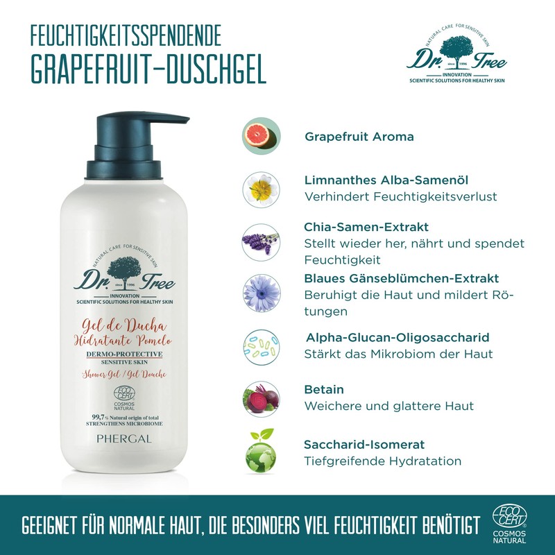 DR. TREE Moisturising and Thermally Protective Shower Gel, Especially for