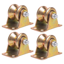 Set of 4 Pulley Steel Cable Pulley for Ropes 6 mm Cable Pulley with 2 Ball Bearings