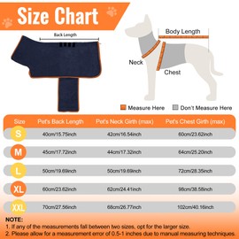 HezzLuv Dog Bathrobe, Ultra Absorbent Microfibre Dog Drying Coat for Quick Drying, Soft Double Layer Dog Towel for Puppies and Adults, Pets, Cats