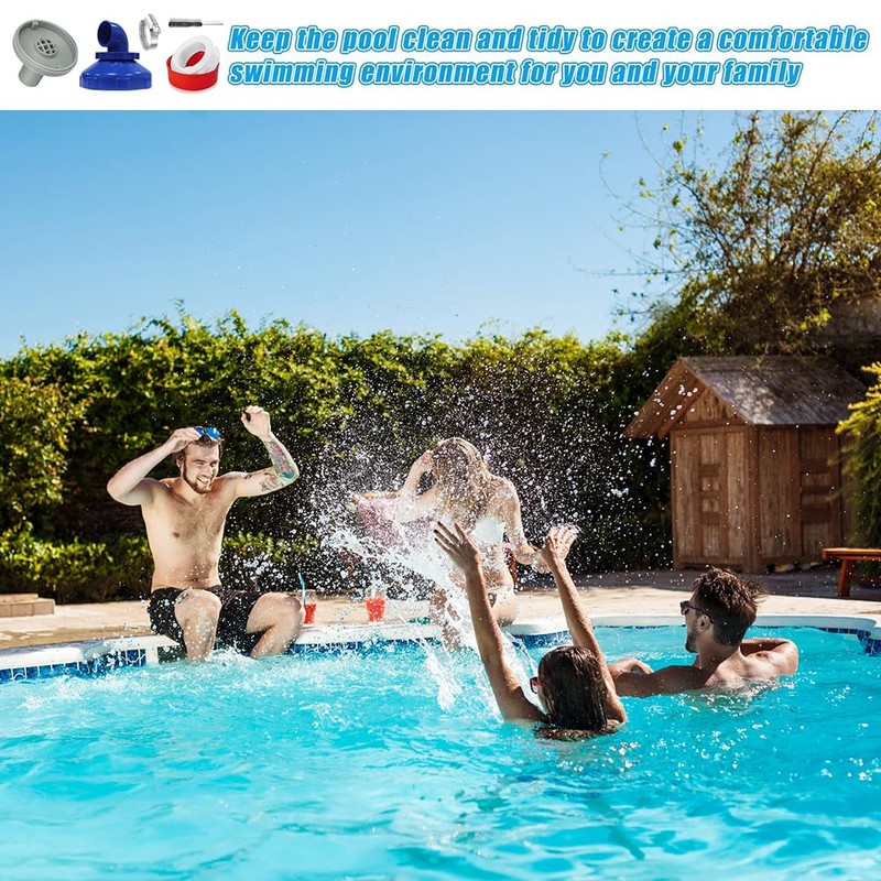 TUIBEIDAMAI Pool Inlet Nozzle 360° Rotatable, Pool Nozzle Adjustable, Pool