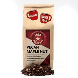 Lola Savannah Pecan Maple Nut Flavored Whole Bean Caffeinated Coffee, 2lb