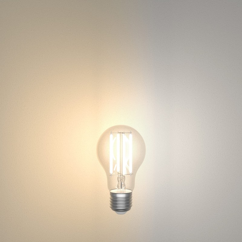 ledscom.de Pack of 10 E27 LED Bulbs, A60, Warm White