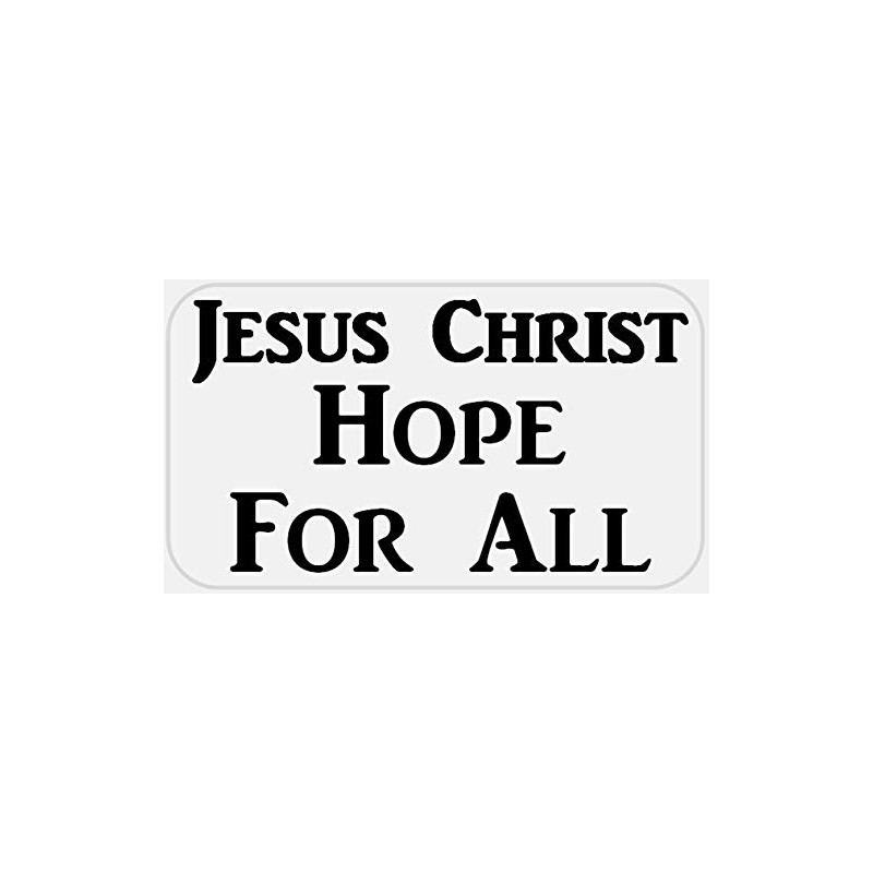Jesus Christ Hope for All - 25 Stickers Pack 2.25