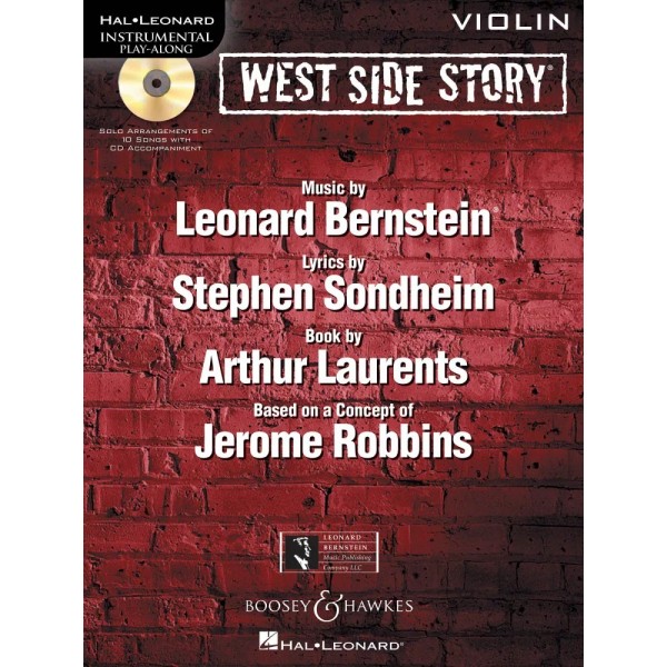 West Side Story for Violin Instrumental Play-Along Book CD Pack