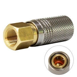 YTQDSS 1/8" NPT Female Thread Coupler HPA CO2 Air Tank Refill Connector Adapter, 8MM Quick Disconnect Quick Release Adapter Fitting (1/8'' BSPP)