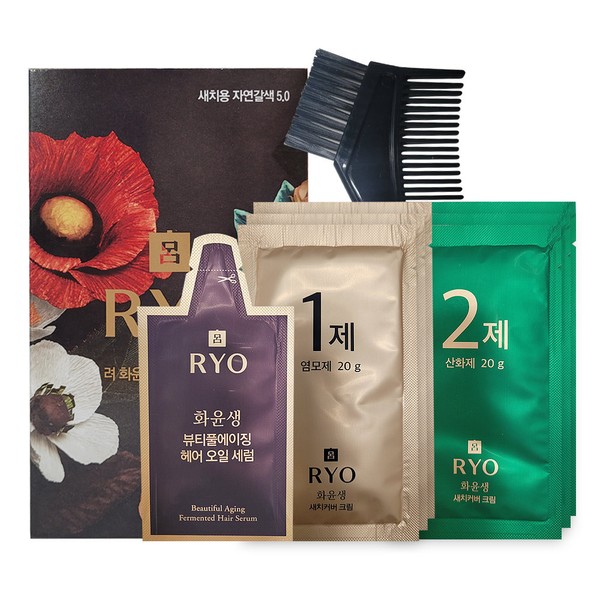 Ryo Hwayunsaeng Gray Gray Cover Cream 120g 5.0 Natural brown