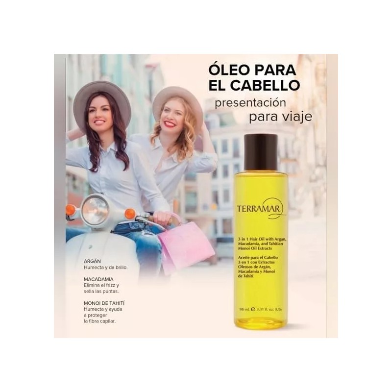 Terramar Óleo Tratamiento Para Cabello 3en1 Argan/macadamia
