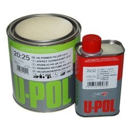 U-POL 1 Liter (Aprox. 1 Quart) (4.2 Voc) High Solids High Build Urethane Primer Kit with Fast (40 to 70 ºf) Temperature Hardener