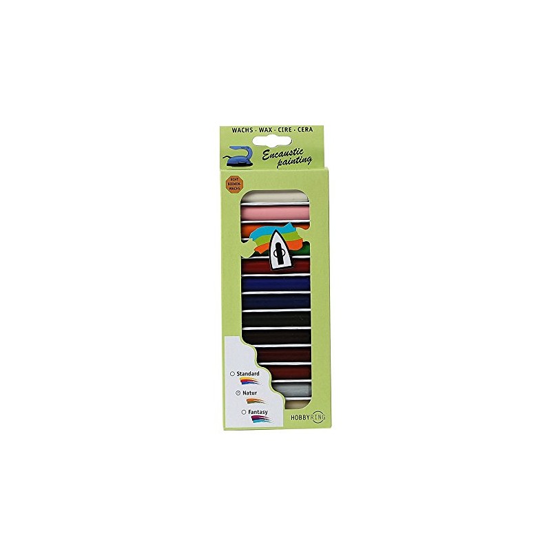Hobbyring Encaustic Wax Set, 13 Colours, Natural