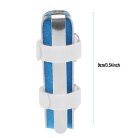 Férula de Dedo de Aluminio Férula de Dedo, Férula de Dedo Ajustable, Férula de Dedo de 4 Lados Soporte de Soporte de Dedo para Alivio de la Artritis, Rigidez de Nudillos, Esguinces(L)