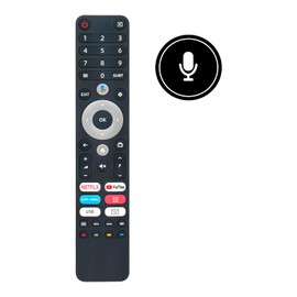 AULCMEET L32H8CG Replacement Voice Remote Control Suitable for forChiq QLED UHD TV U43QM8G U43QM8E U43QM8V