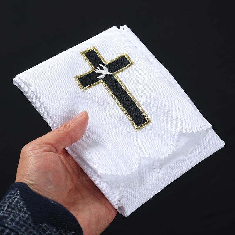 BLESSUME Church Altar Corporal Square Chalice Altar Cloth (C)