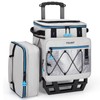 TOURIT 75 Can Insulated Rolling Cooler, Detachable Double Deck Beach