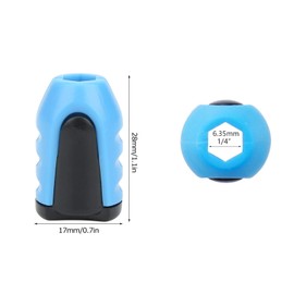 Candeon Screwdriver Magnetic Ring, Pack of 3 Magnetic Ring Screwdriver Bits Magnetic Ring Universal Magnetic Ring Screwdriver Bits Magnetizer for 1/4 Screwdriver Bits