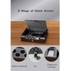 gun safe，Biometric Gun Safe For Handgun with fingerprint, key and