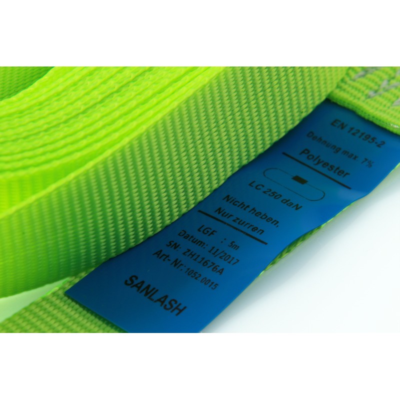 6 x Clamp Lock Straps, Lashing Straps, for up to