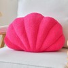 Lfsaaj Hot Pink Seashell Throw Pillows, Shell Shaped Throw Pillows,