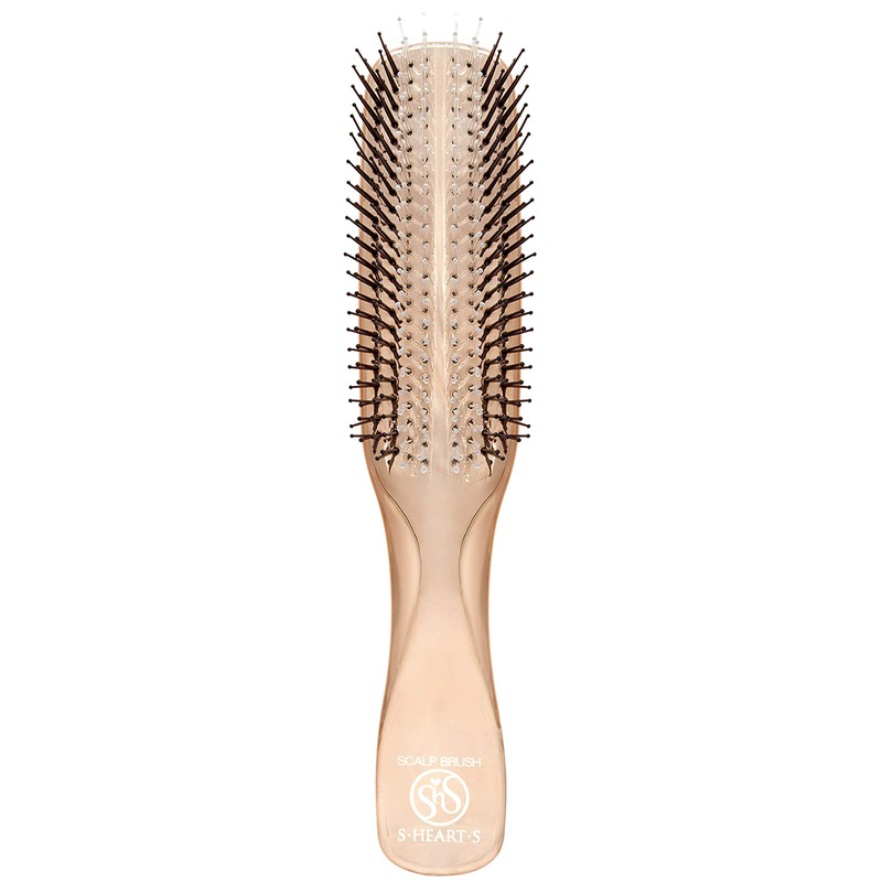 S-HEART-S Scalp Brush, World Model, Long, Pink Gold