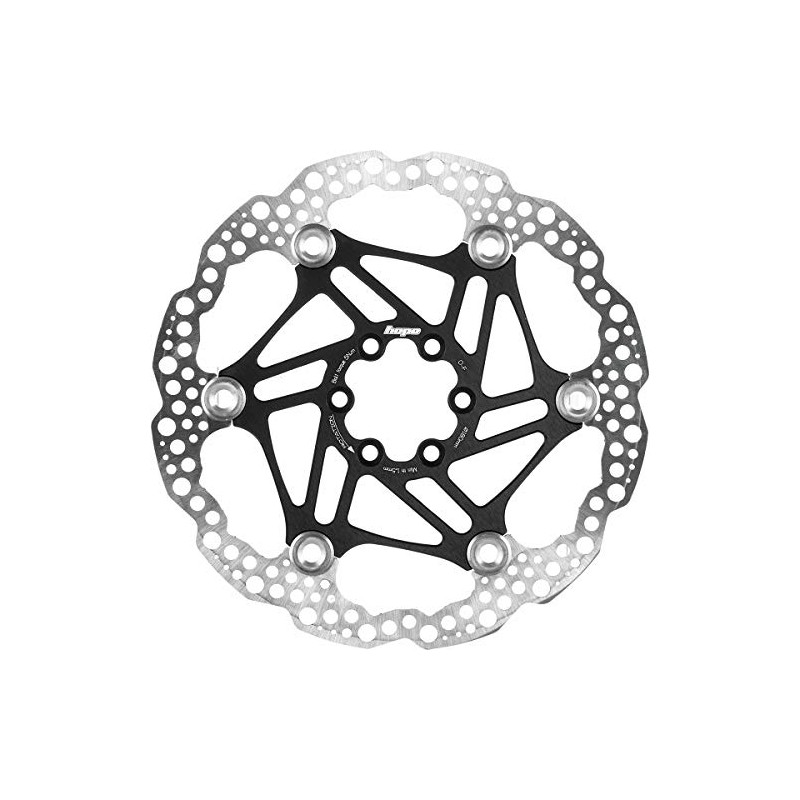 Hope Floating Disc Brake Rotor (Black, 160mm)