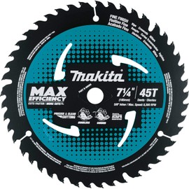Makita B-68585 7-1/4" 45T Carbide-Tipped Max Efficiency Saw Blade, Fine Crosscutting