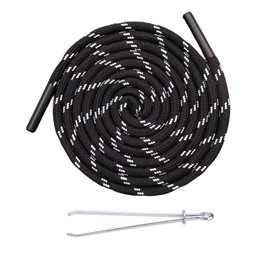 Drawstring Cord, Replacement Drawstrings with Easy Threaders, 160cm Cotton Drawstrings with Metal Lock Ends, Hoodie String Replacement with Drawstring Threader for Joggers Sweatpants Hoodies Jackets