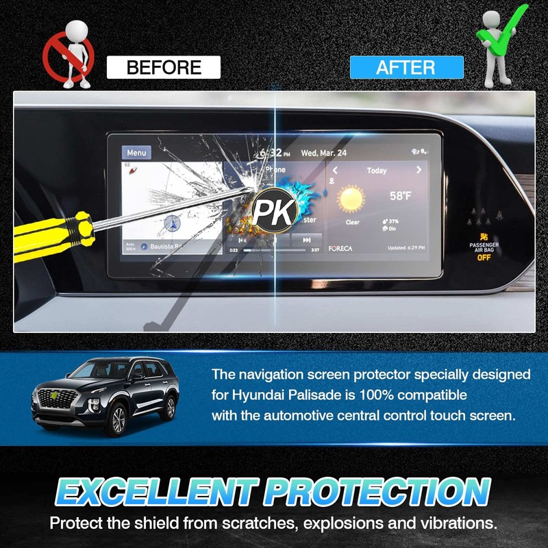 Autorder Screen Protector for 2020 2021 2022 Hyundai Palisade Ltd