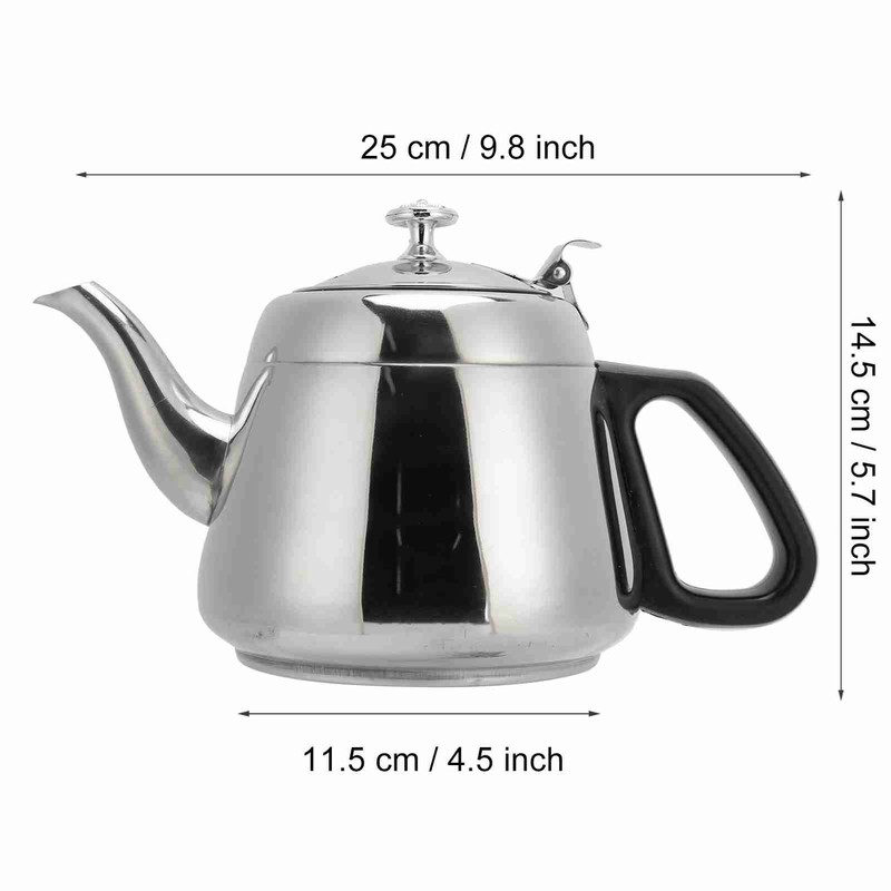1.5l Stainless Steel StovE Top Teapot Coffee Pot Teaware Hot