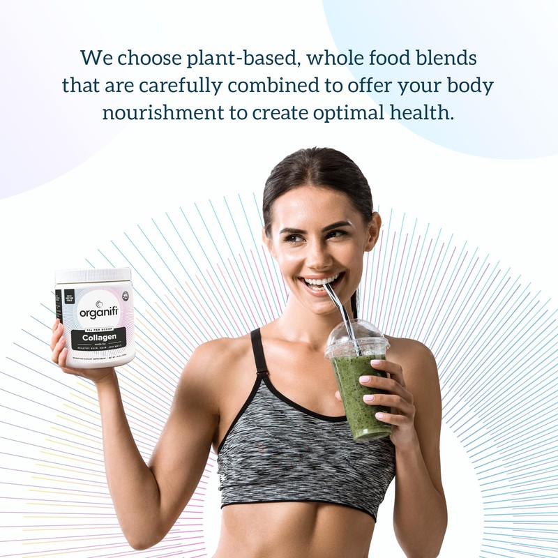 Organifi Unflavored Collagen Powder - Supports Stronger Skin, Nails, and