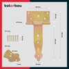 KOTARBAU Cross Hinge 150 mm Pack of 2 Shutter Hinge