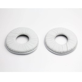 MDR-ZX100 Earpads Replacement Protein Wrinkle PU 70mm Ear Pads Cushions Cover Repair Parts Compatible with Sony MDR-ZX310 ZX330BT ZX110 ZX310 ZX300 ZX600 V150 V300 Headphones (White)