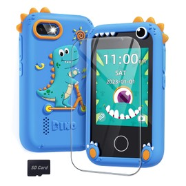 BAISIQI Smart Phone Toys for Boys Ages 3-8, Dinosaur Phone Toys with Dual Camera, Toddler Touchscreen Phone Educational Toys for Kids, Christmas Birthday Gifts for 3 4 5 6 7 8 9 10 Year Old Boy