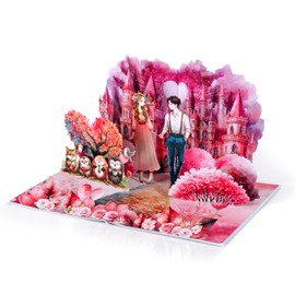 CUTPOPUP Love is in the Air - Valentines Cards 2025, Pop Up Valentines Day Card for Her, Him, Husband, Wife, Couple, Boyfriend, Girlfriend, Kids, Anniversary Card (Love Land) US8-LO182UK