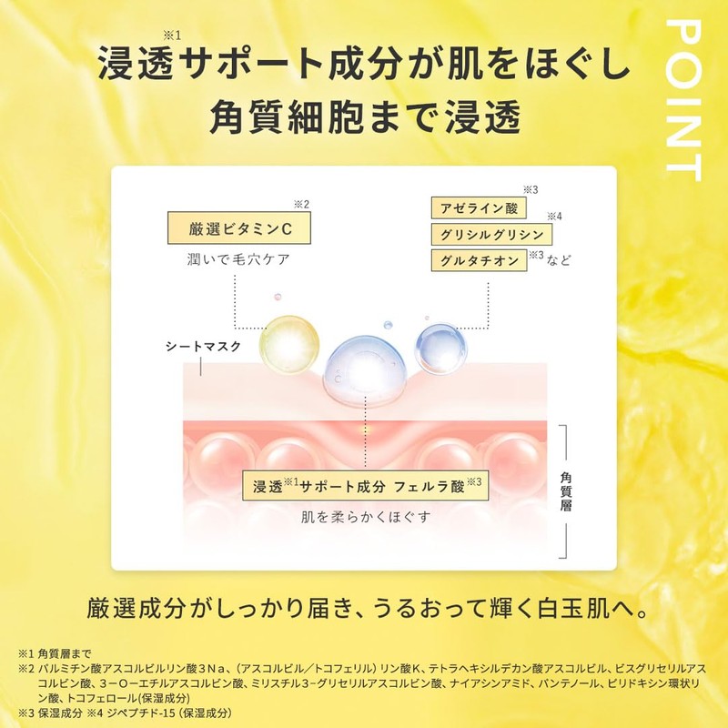 Perfect One Focus VC Charge Smooth Mask, 7 Pieces (Single
