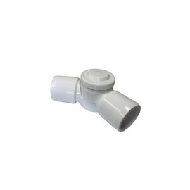 CIRCOPACK Adjustable 2-Way PVC Ell, Fits 3/4" Schedule 40 Pipes (Or Fits 1/2" Pipe with 191-U Reducer Bushing) (Fittings Only) (Two Pieces)