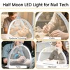 Nail Light for Desk,Half Moon Light LED for Tech Nail