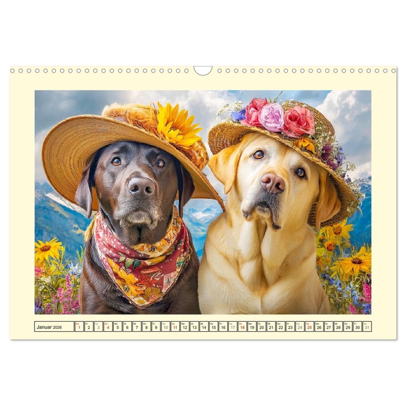 Labrador Retriever. Labrador-Magie für Herz und Seele (Wandkalender 2026 DIN