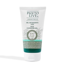 Phyto Live Laboratories Reinigendes Gesichtsreinigungsgel für erfrischende Haut – Feuchtigkeitsspendendes Gesichtsreinigungsmittel mit Aloe Vera und Bio-Hafer – Größe 150 ml