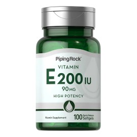 Vitamina E 200ui Piel Sistema Inmune Bienestar 100 Americano Sin Sabor                                                                                