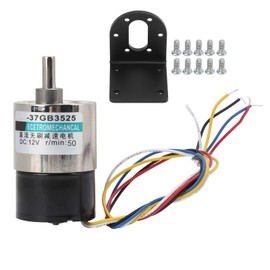 DC Brushless Motor CW/CCW Speed Reducer with Bracket 12V for CNC Machine Tool XD-37GB352550rpm/min