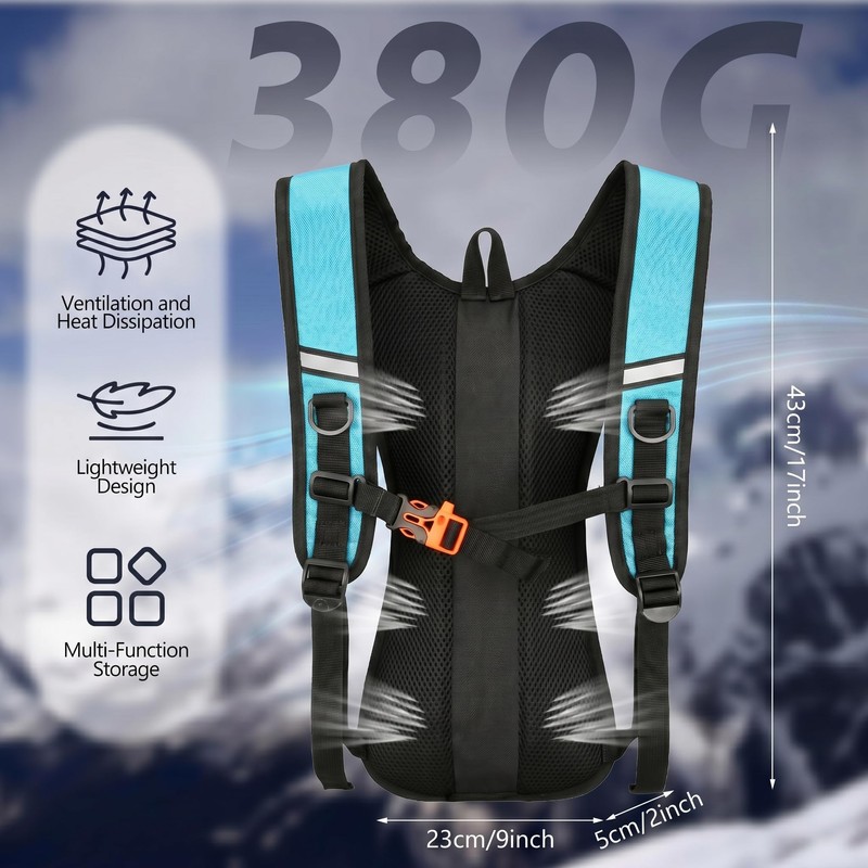 Sadnyy 2 Pcs Hydration Backpack Hiking Water Backpack for 2l